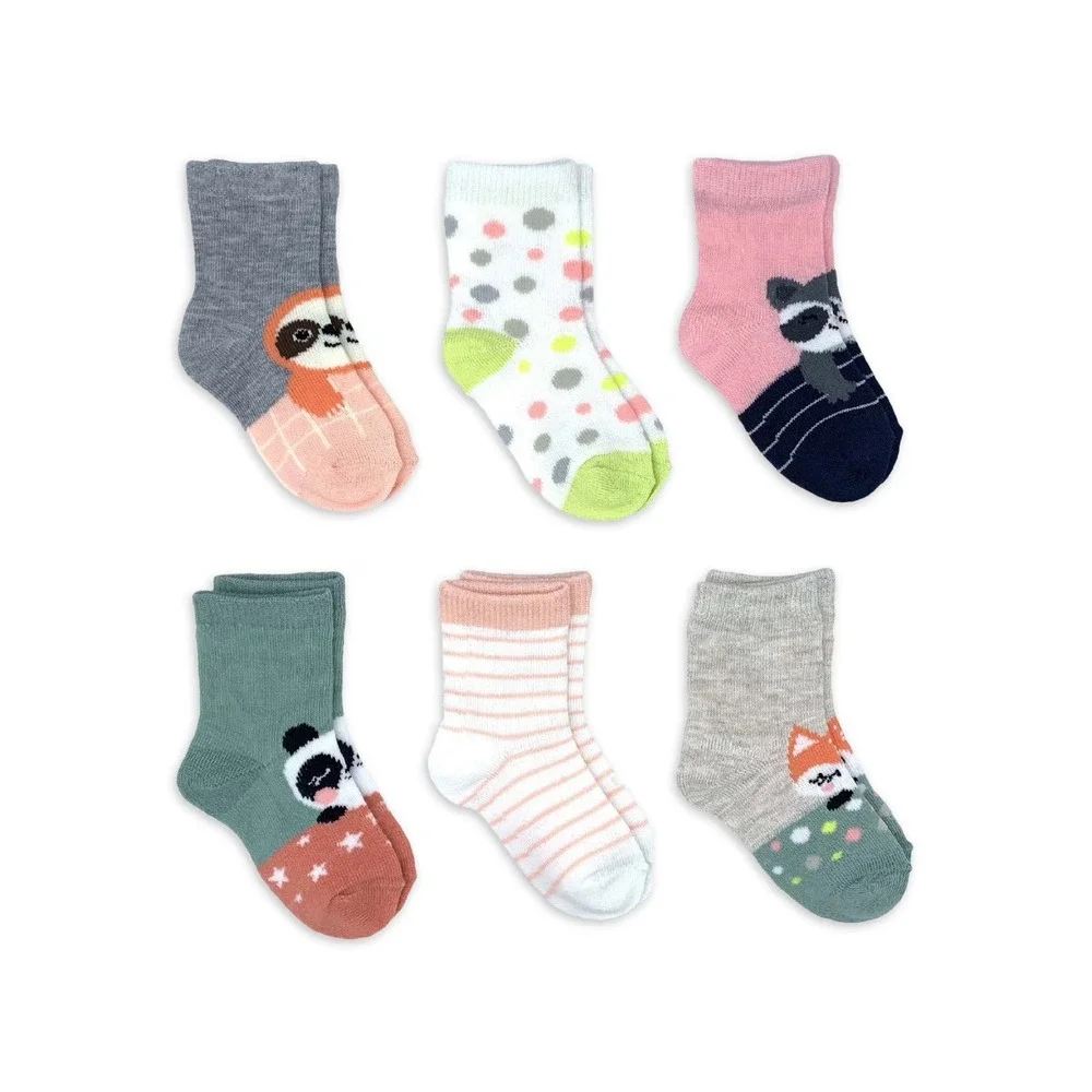 Wonder Nation Girls Socks Size 18-36M Assorted 6-Pack Stretch Comfort Playwear